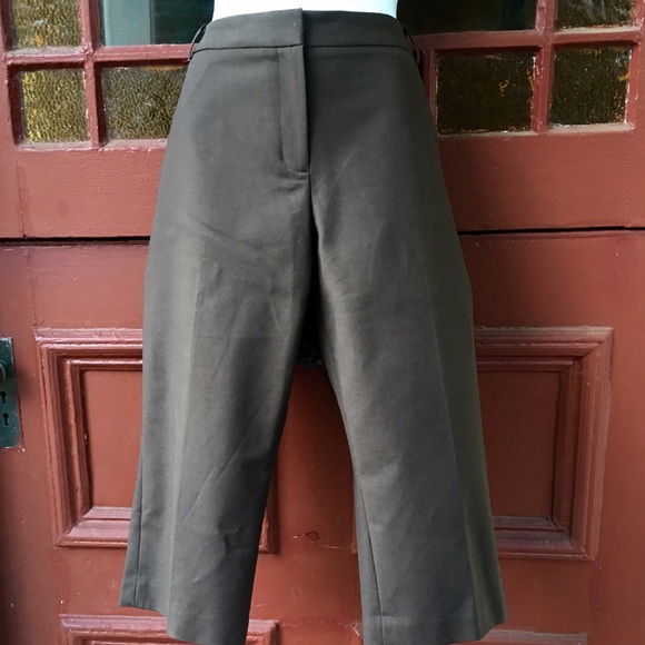 ANN TAYLOR NEW BROWN CAPRI PANTS-SIZE 12 - Picture 1 of 4