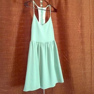 Mint green dress