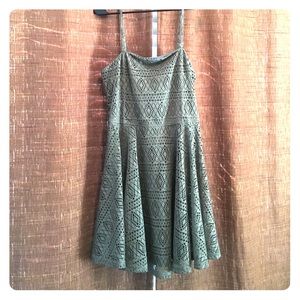 Express Green Lace Dress