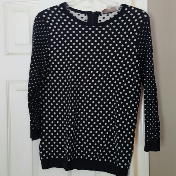Ann Taylor Loft polka dot sweater