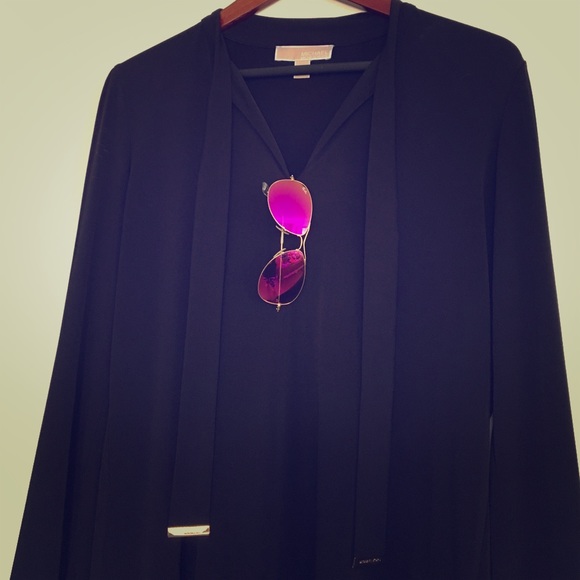 Michael Kors Black, Long Sleeved Top