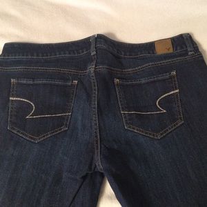 American Eagle stretch skinny crops