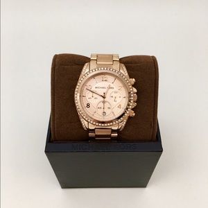 Rose gold "Blair" stainless steel chronograph