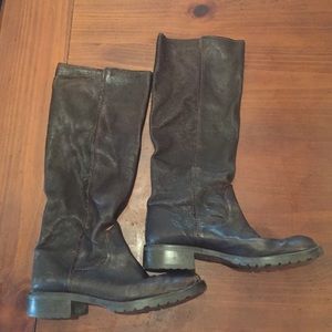 Knee high brown boots