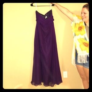 Da Vinci Plum Bridesmaid dress