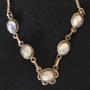 Sterling silver chain w/ stones