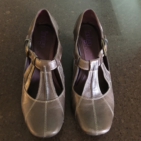 Taupe T-Strap Heels