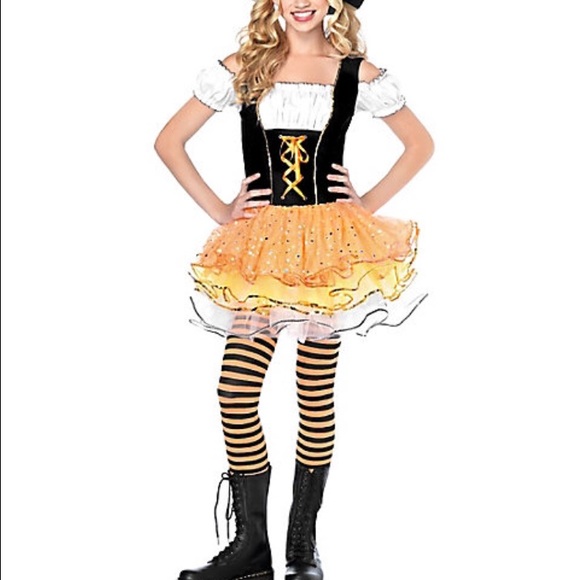 candy corn witch Halloween costume! - Picture 1 of 4