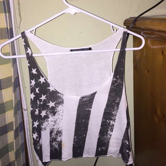 Black and white flag shirt