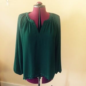 Papermoon emerald green top