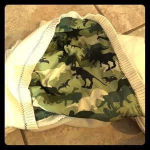 Rare Camo Dinosaur Zip Up Hoodie