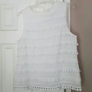 NWOT! J crew sleeveless collar shirt