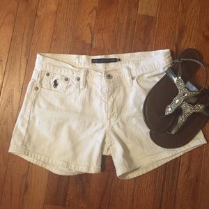 Ralph Lauren Sport White Jean Shorts
