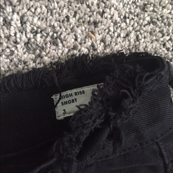 Pacsun Ripped Black High Rise Short - Picture 3 of 3