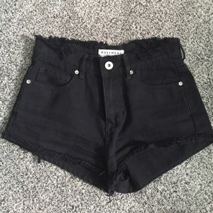 Pacsun Ripped Black High Rise Short