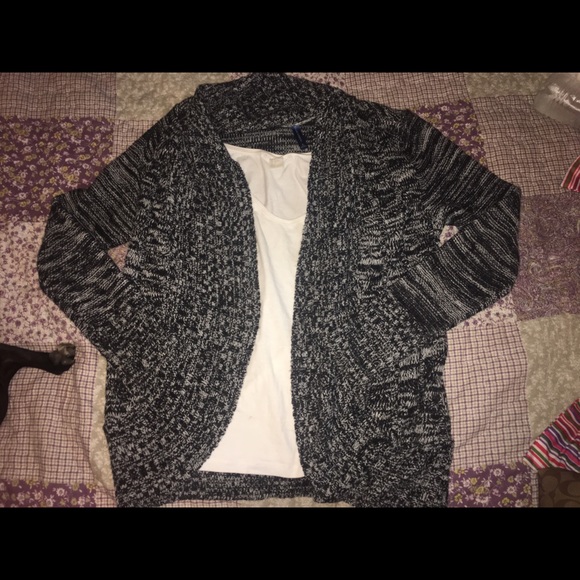 Black and white cardigan