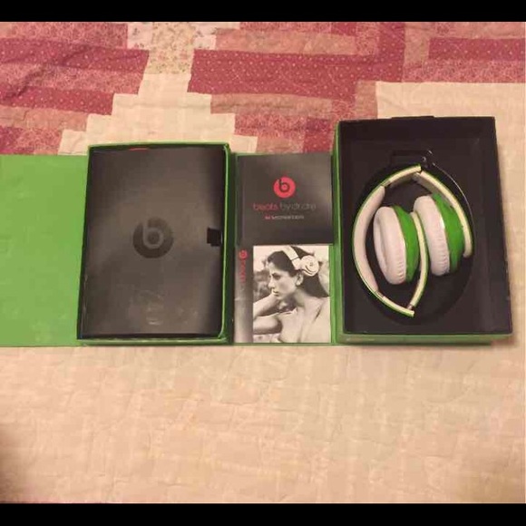 Green beats by Dre studio