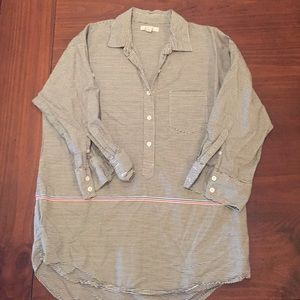 Jcrew striped popover size 2