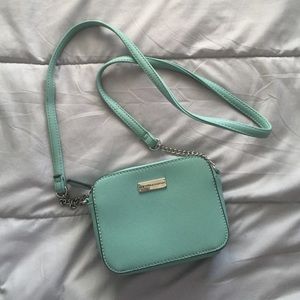 Teal mini shoulder bag