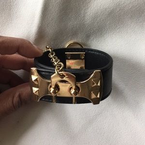 BCBG Leather Belt Cuff