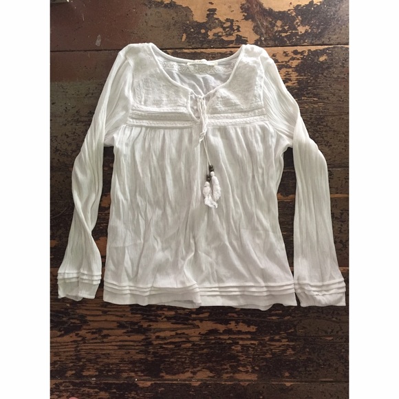White Boho Shirt
