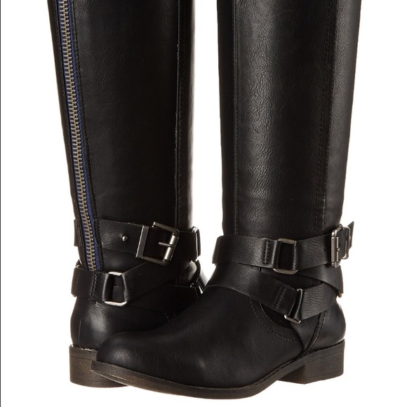 NW knee high black boots