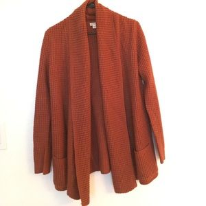 Comfy Burnt Orange Shrug