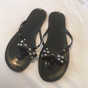 Jelly flip flops gently used