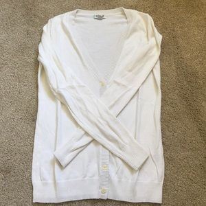 White old navy cardi