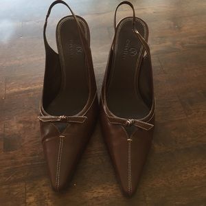 Cole Haan Brown slingback heels