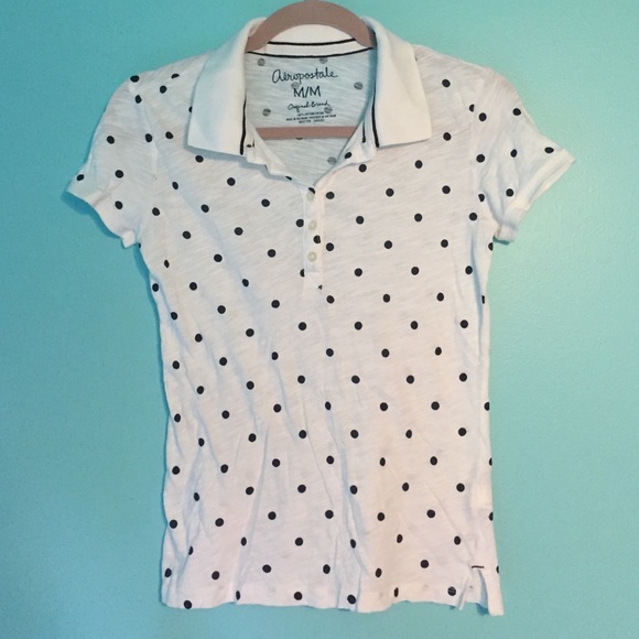 Aeropostale fitted button down polo style shirt