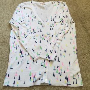 Sailboat cardigan