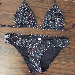 Victoria's Secret PINK Floral Ruffle Bikini