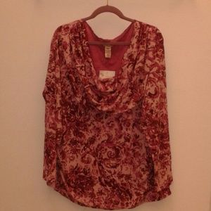 Long Sleeved Mesh Knit Top