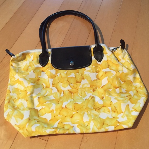 Longchamp 'darshan' flowers tote