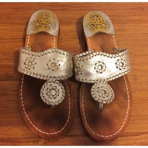 Silver Jack Rodgers "Hamptons" Sandals - Size 7