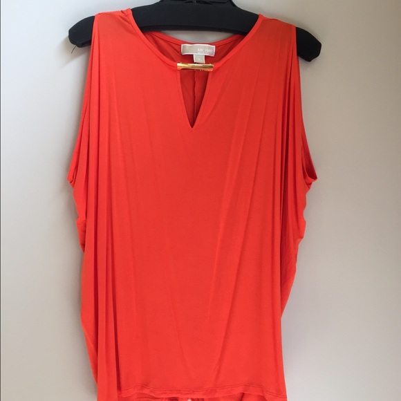 Michael Kors sleeveless orange top