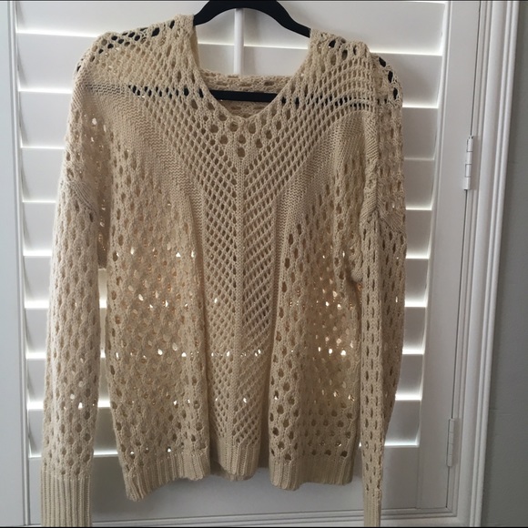 Woven beach sweater