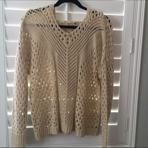 Woven beach sweater