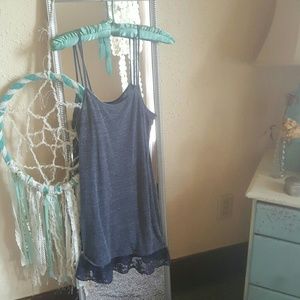 Heather Gray Tunic Length Tank