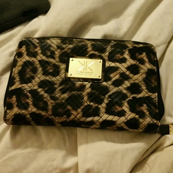 Kardashian leopard wallet , planner