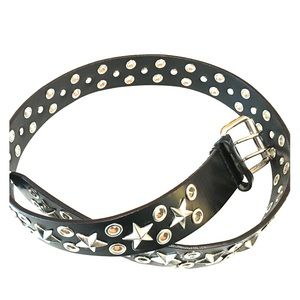 Hot Topic Black Leather Belt