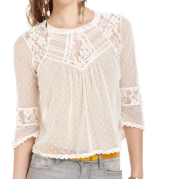 Free People gorg. Blouse🌾 - Picture 4 of 4