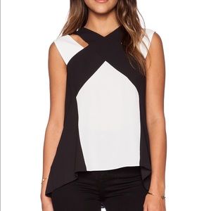 BCBG Sheli Colorblock Top