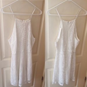 White lace dress