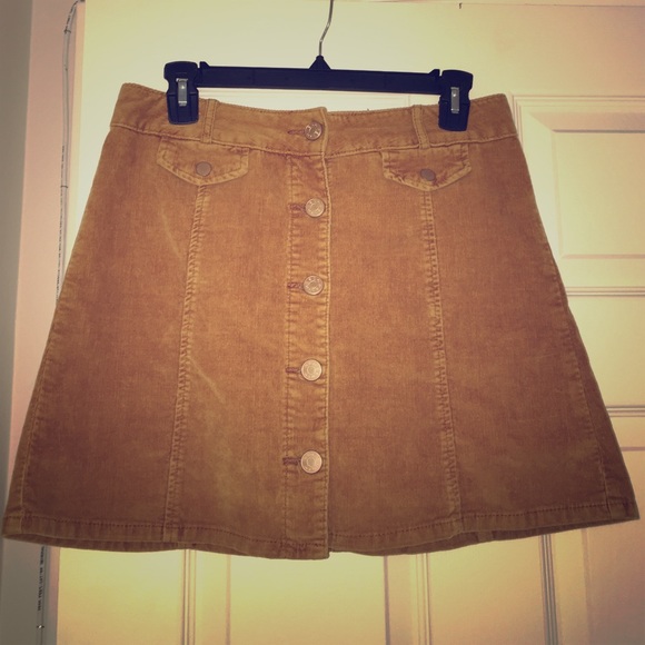 Urban Outfitters (BDG) Corduroy Button Up Skirt