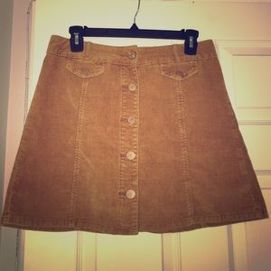 Urban Outfitters (BDG) Corduroy Button Up Skirt