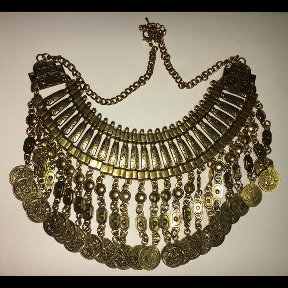 Gold Tribal Necklace - Picture 4 of 4