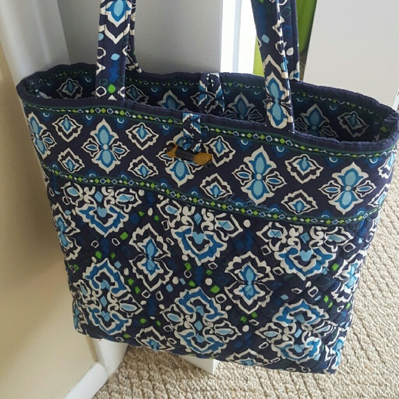 Vera Bradley blue ink tote large