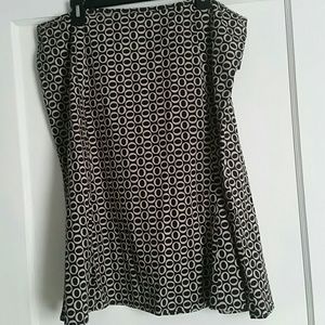 Cute taupe and black printed shirt